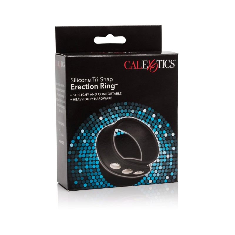 Pierścień-TRI-SNAP ERECTION RING BLACK